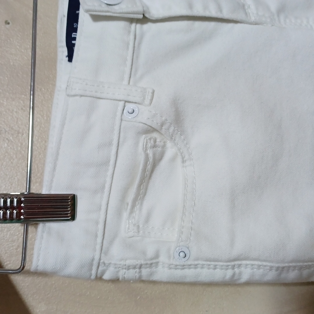 GAP WHITE DEMIN JEANS SIZE 10 R - Picture 3 of 8